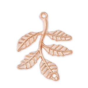 10 Gold 4.0*3.0 cm Charm Alloy Leafs Metal Pendant accessories Jewelry findings Diy Handmade Pendants