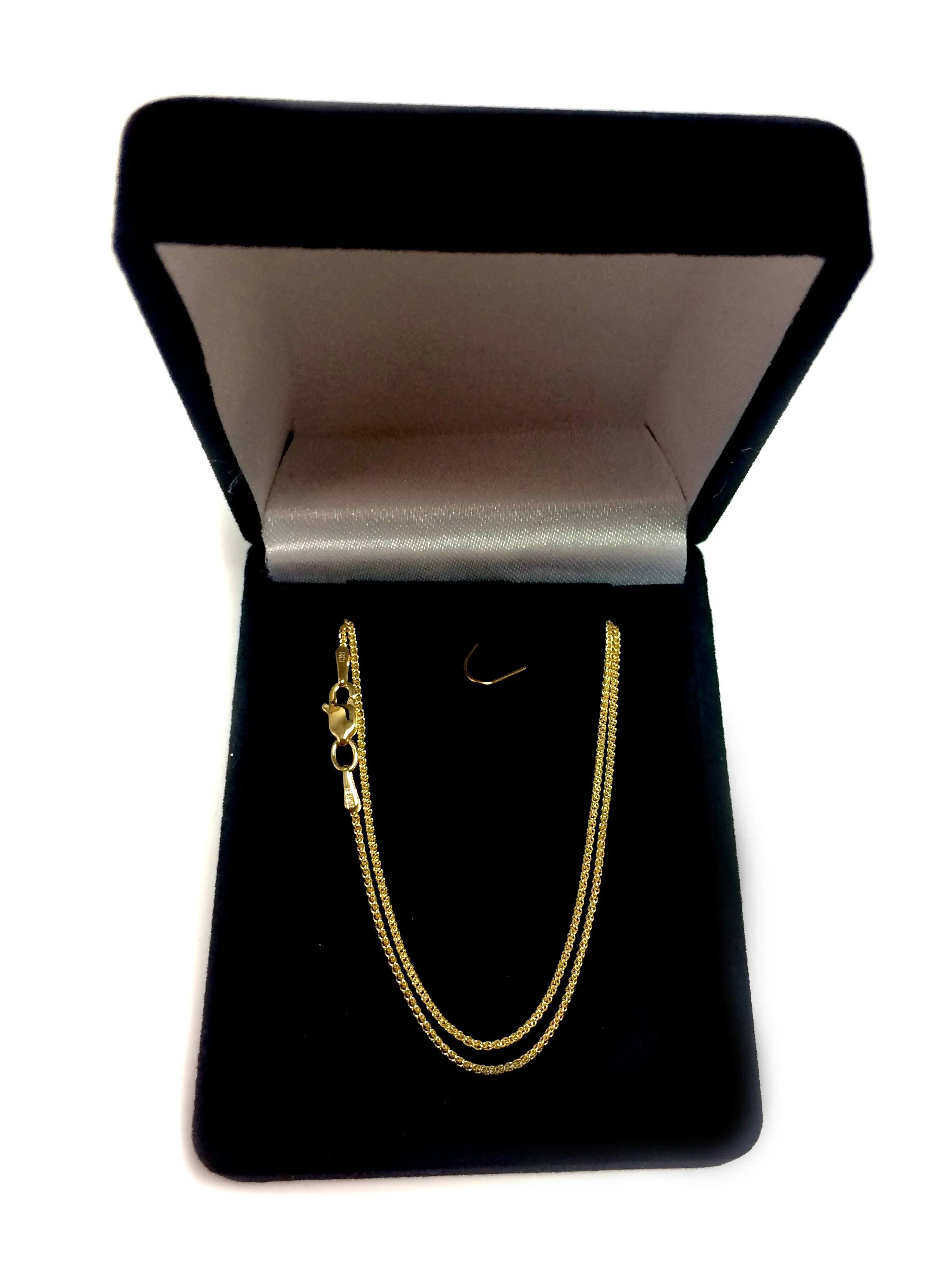 10k Yellow Gold Wheat Chain Necklace, 1.0mm