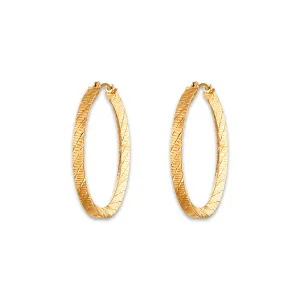 10KT Yellow Gold 30MM Hoop Earrings