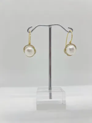 10mm Button Hang Earrings