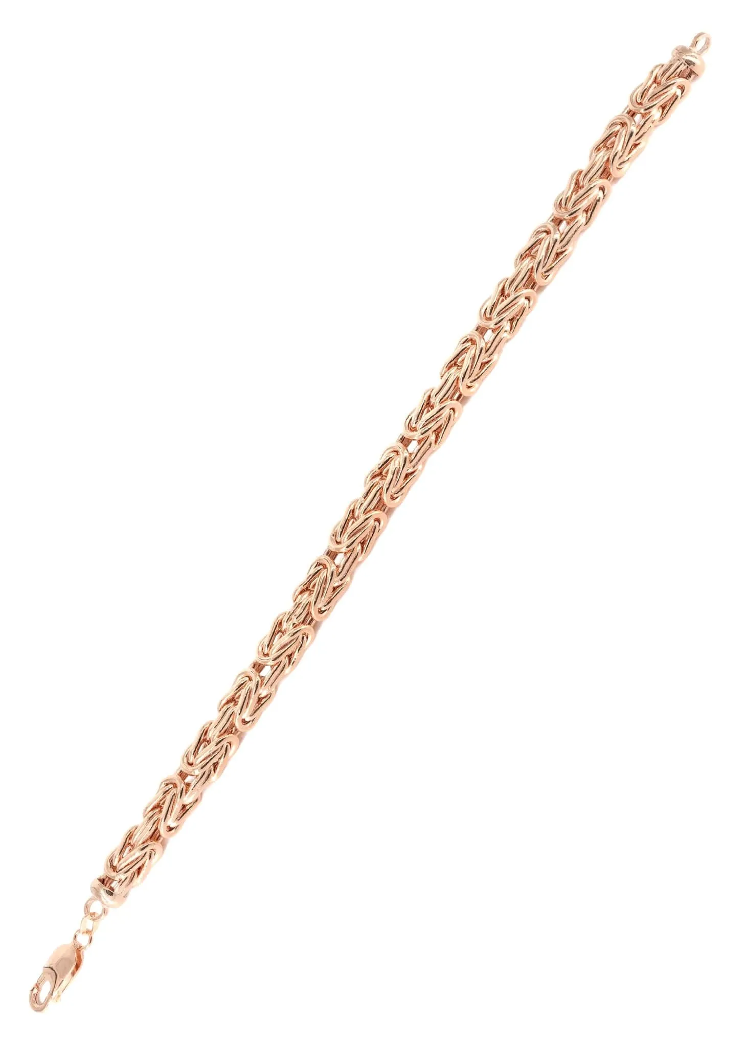 14K Rose Gold Bracelet Byzantine