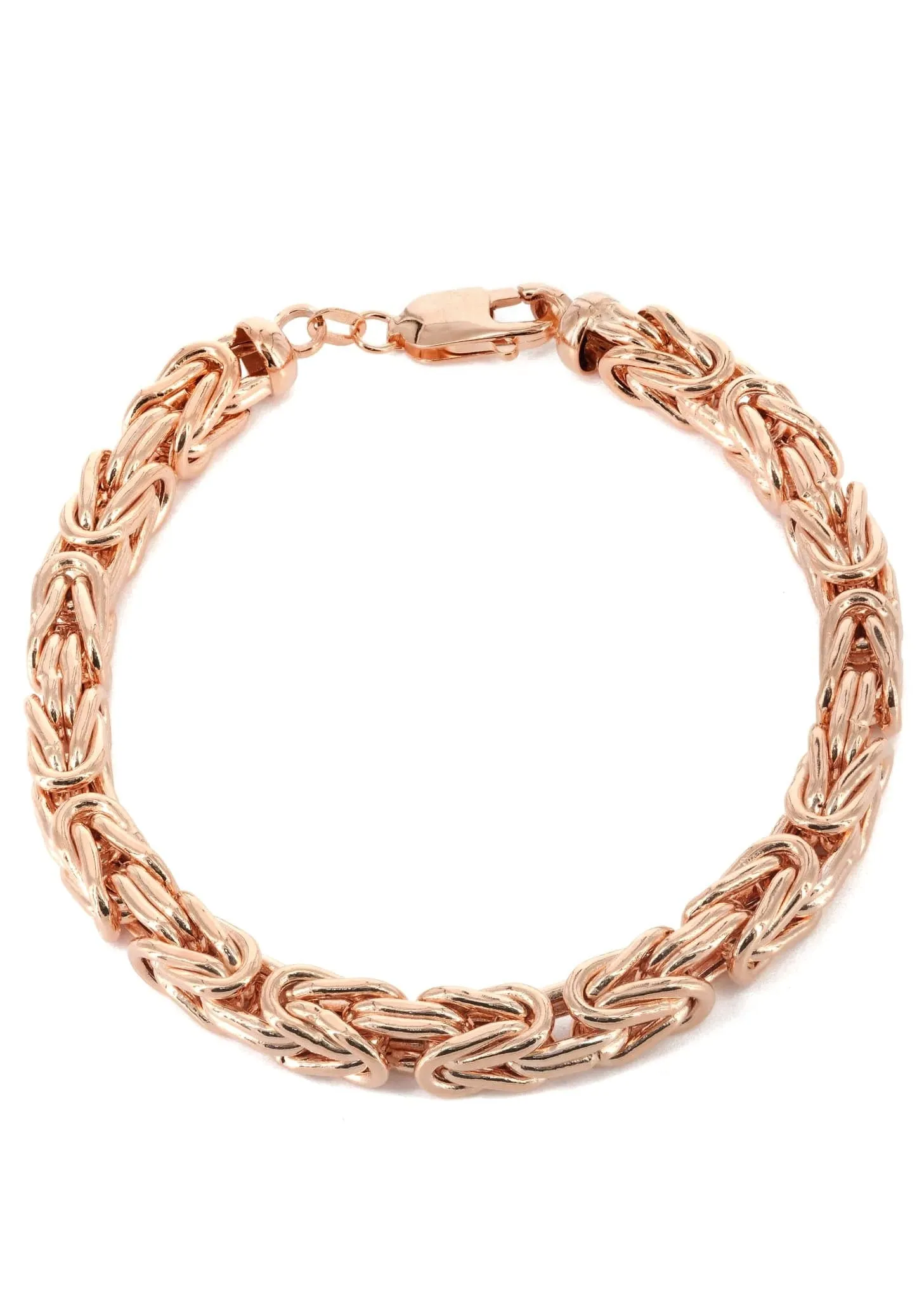 14K Rose Gold Bracelet Byzantine