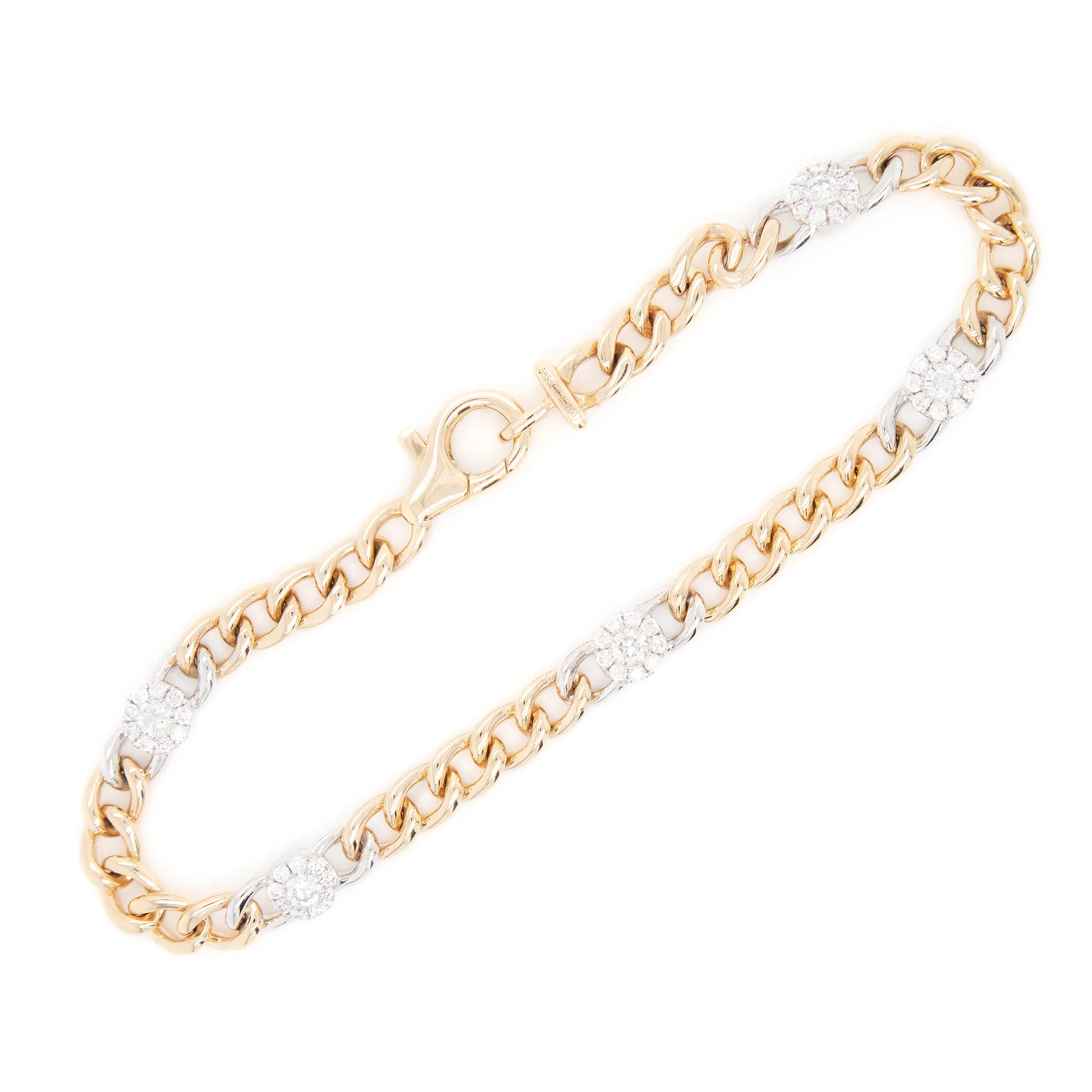 14k Two-Tone Link Bracelet