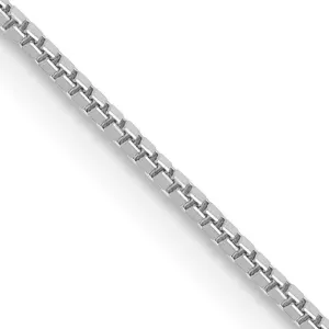 14KT White Gold 16-inch 0.7MM Box Pendant Chain