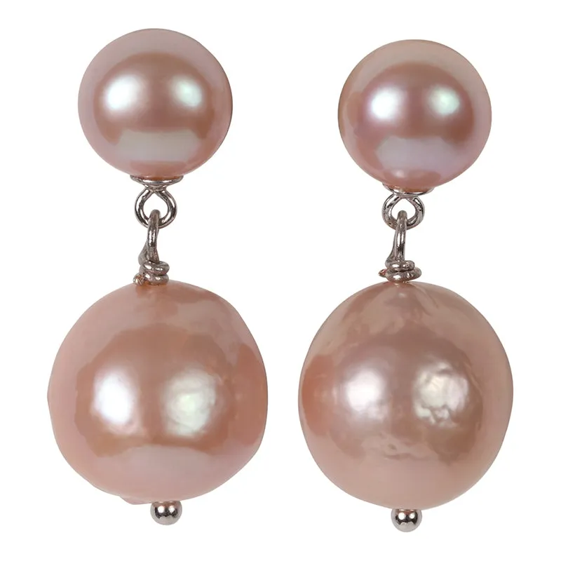 311-02-S | THE KATE EARRING (PINK ON SILVER)