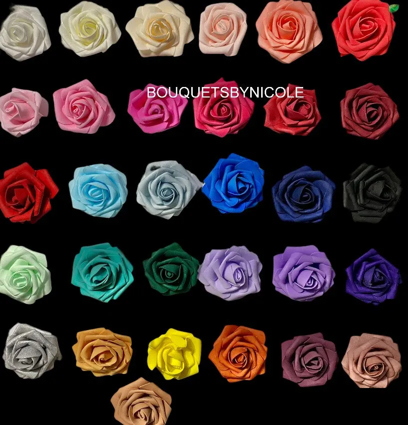 50pcs. Real Touch Foam Roses RT-025