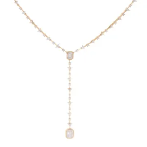 5.52ct 18k Yellow Gold Diamond Lariat