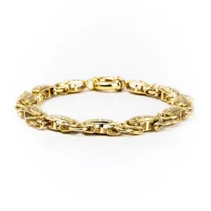 9K Yellow Gold Australian Made Cubic Zirconia Bracelet - 20704582