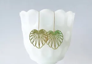 Art Nouveau Leaf Earrings