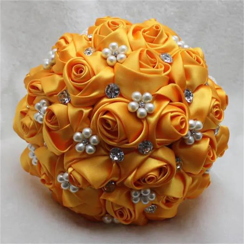 ASHLEY ~ Satin Rose Brooch Bouquet or DIY KIT