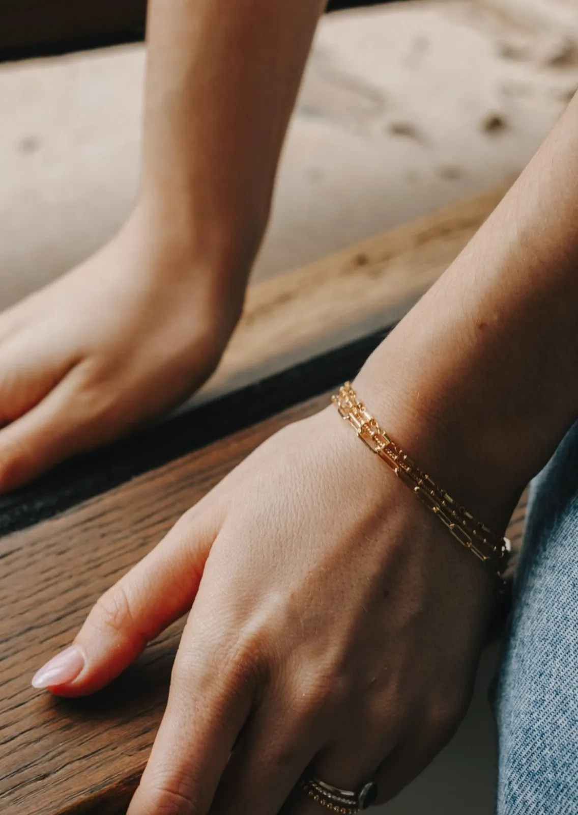 Asteroid Chain Bracelet - Gold Filled