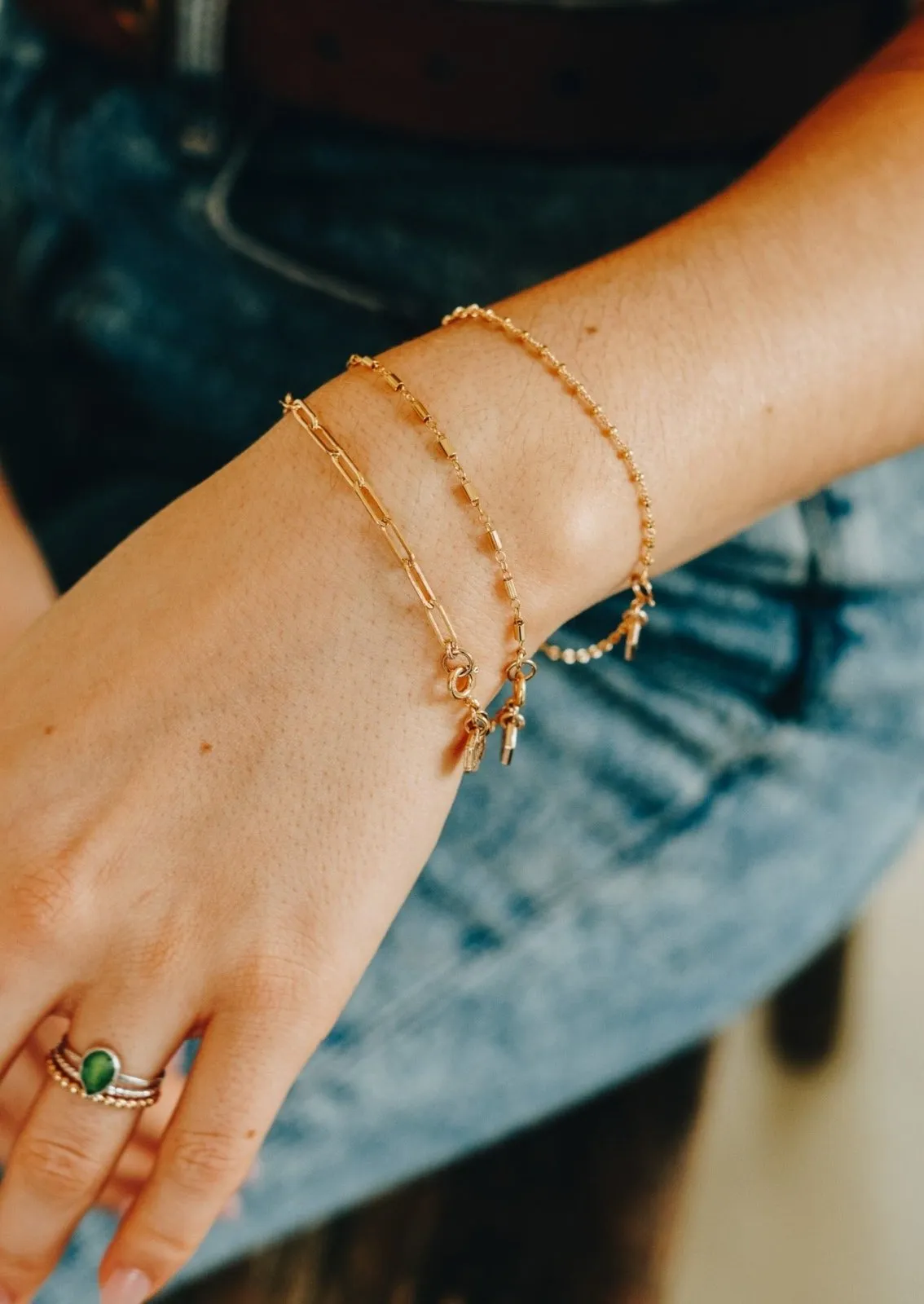 Asteroid Chain Bracelet - Gold Filled