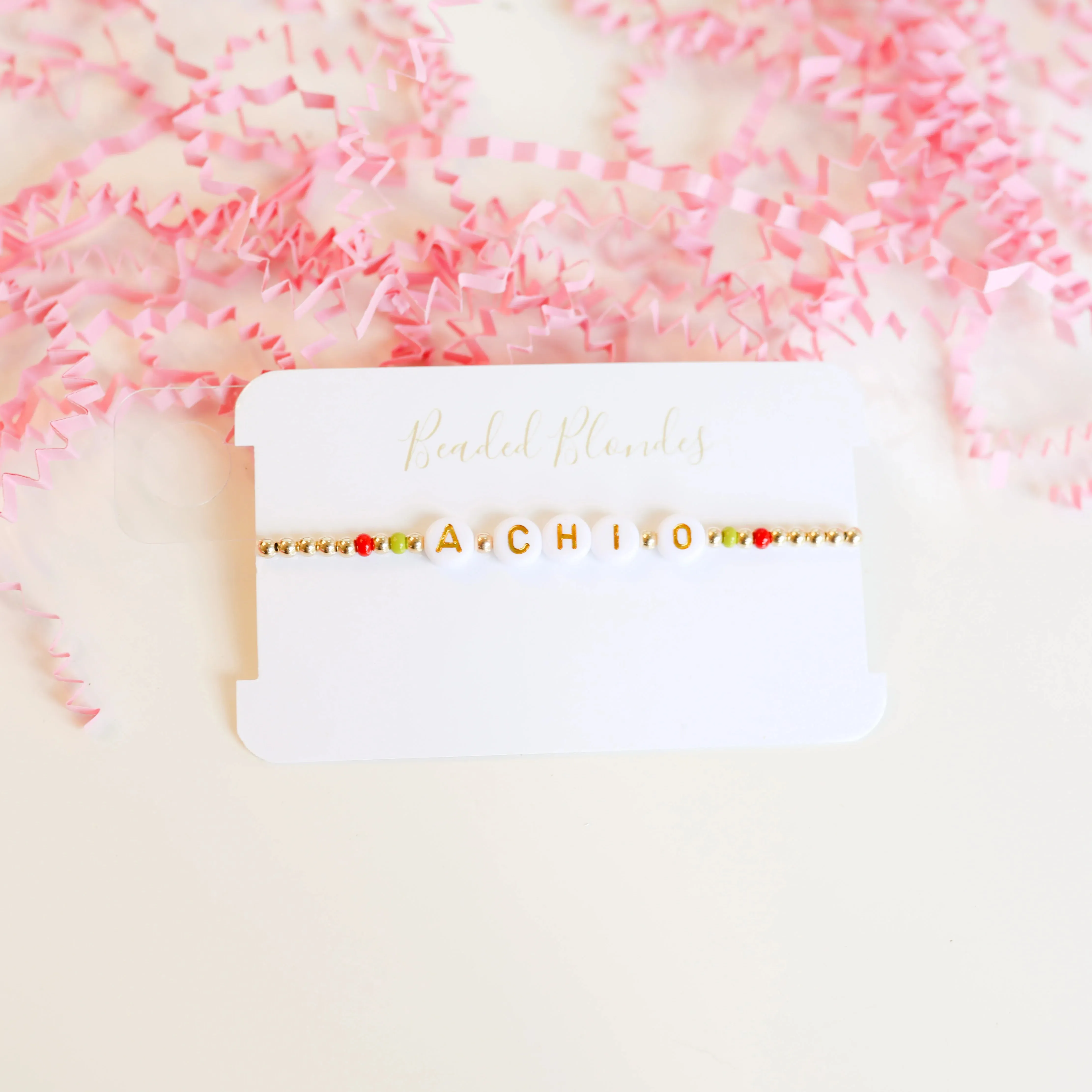 Beaded Blondes | A Chi O Color Sorority Bracelet