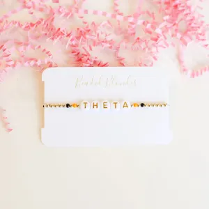 Beaded Blondes | Theta Color Sorority Bracelet