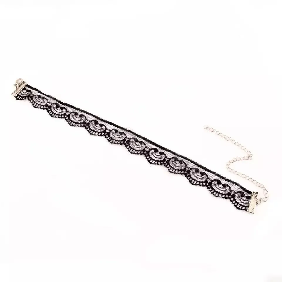 Belle Lace Choker - White or Black