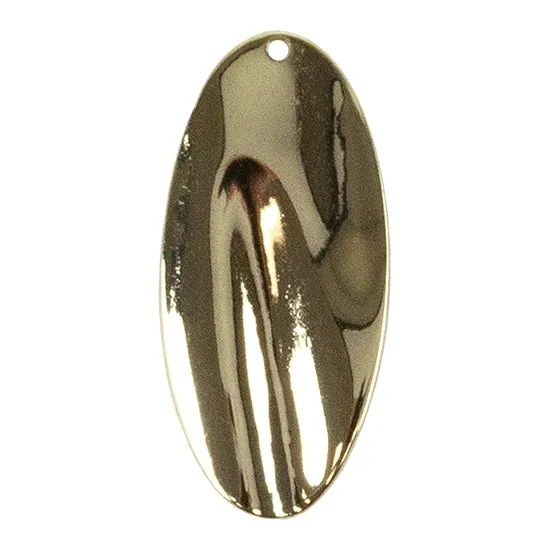 Brass Pendants - Oval Drops 18k Gold Plated - Pkg/4