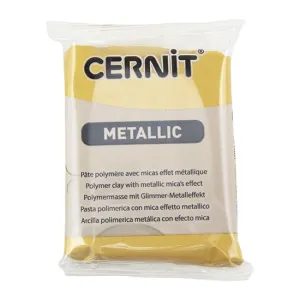 Cernit Metallic Polymer Clay - Gold 2oz (56g) block