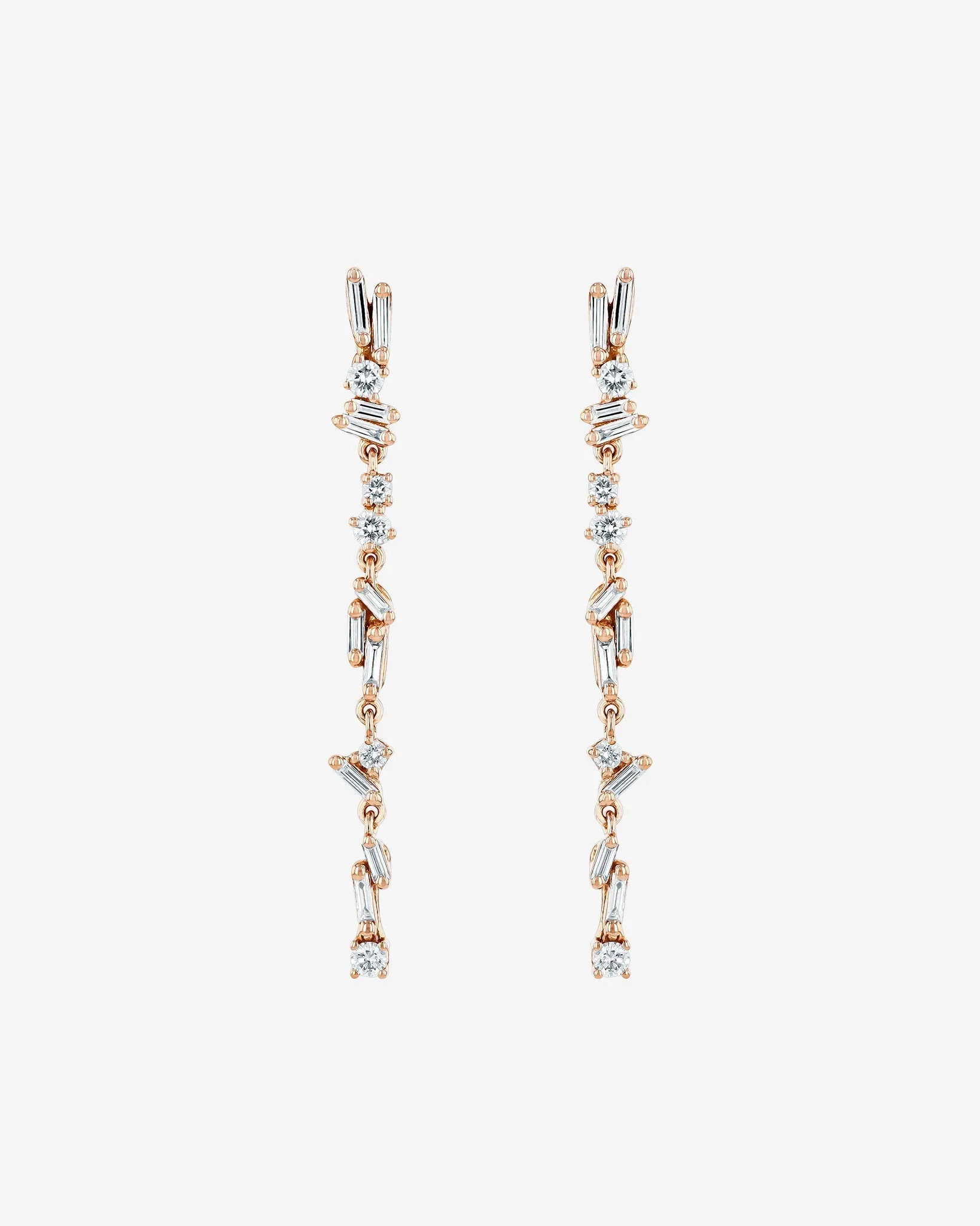 Classic Diamond Sparkler Drop Earrings