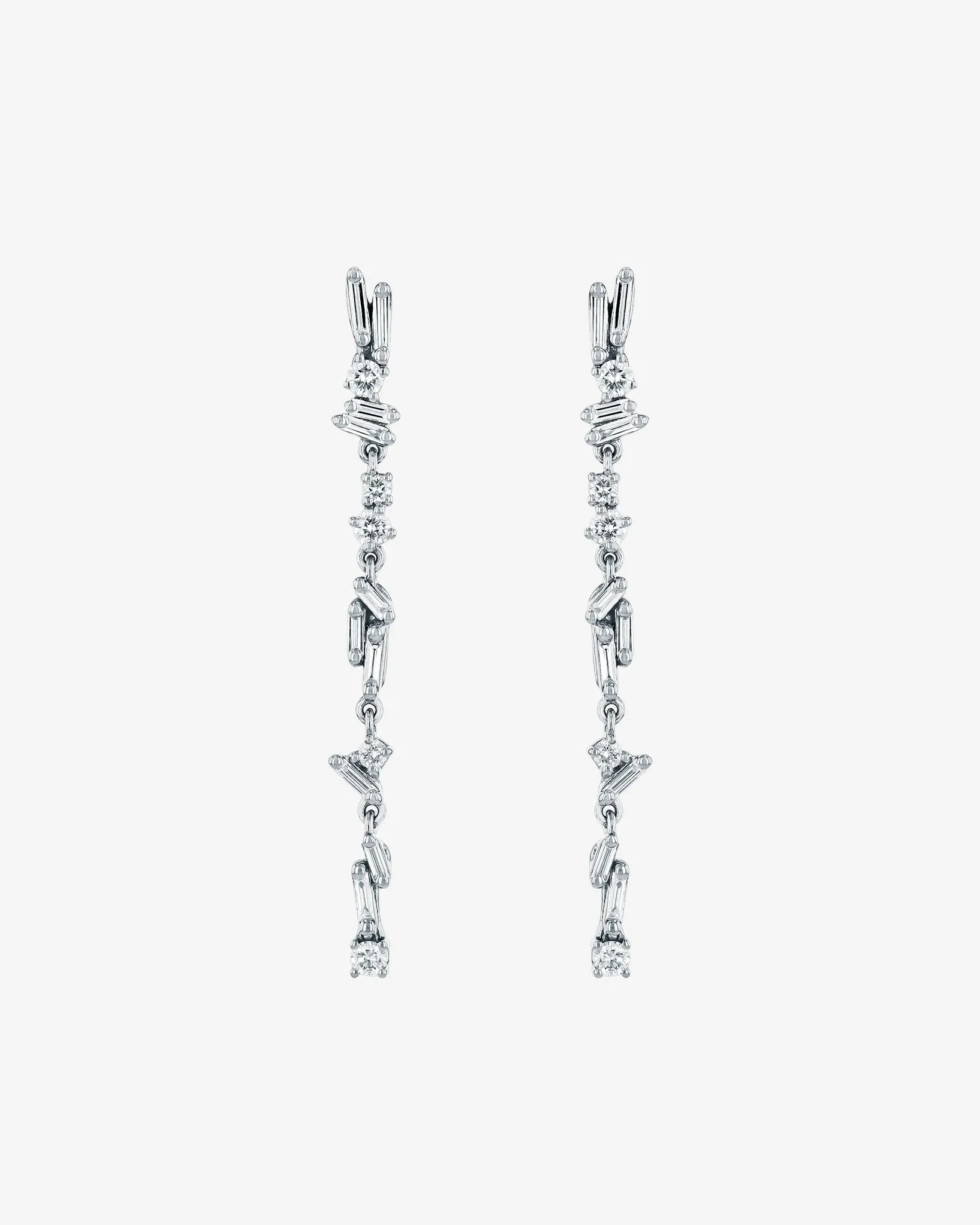 Classic Diamond Sparkler Drop Earrings