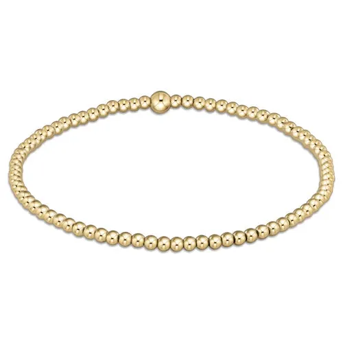 classic gold 2.5mm bead bracelet by enewton