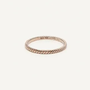 Cosmo Single Twisted Gold Plated Ring