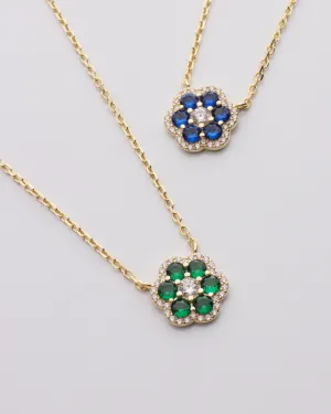 CZ Flower Necklace