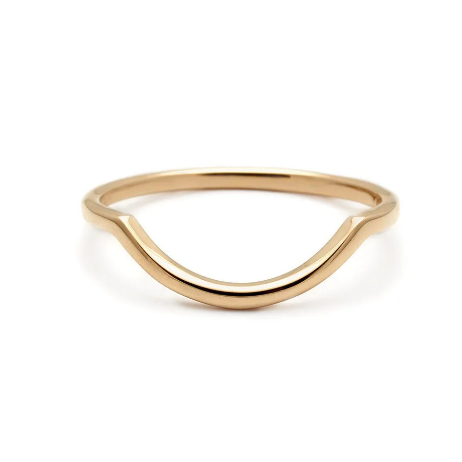 Delicate Curve Band - 14k Gold