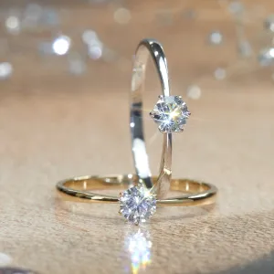 Delicate Diamond Promise Ring