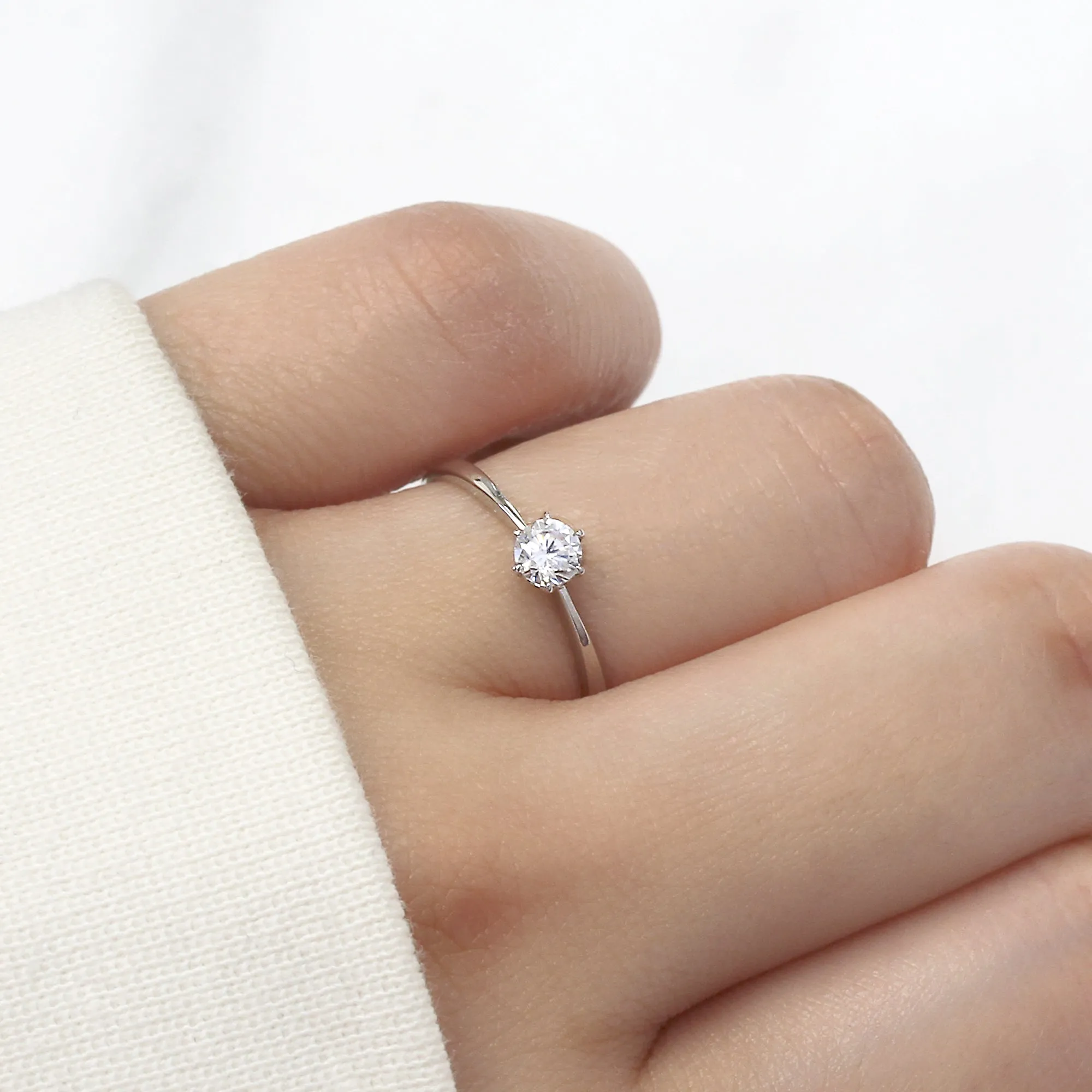 Delicate Diamond Promise Ring