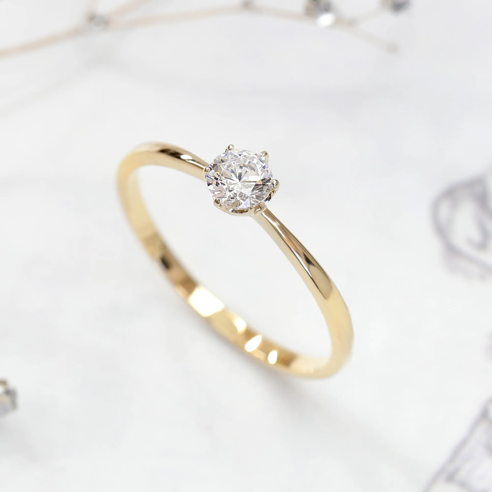 Delicate Diamond Promise Ring