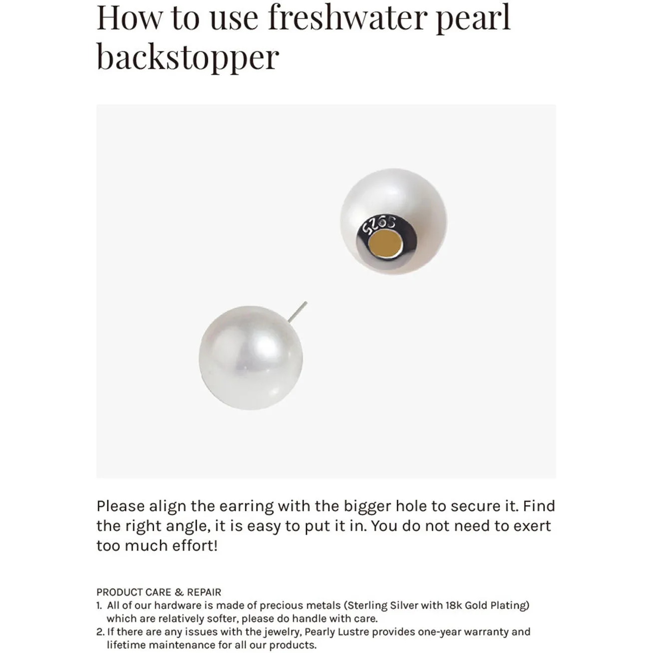 Elegant Freshwater Pearl Earrings WE00069