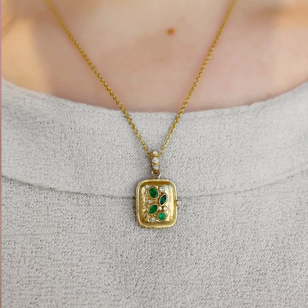 Emerald & Diamond Locket