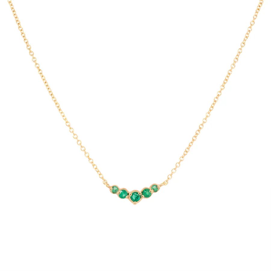 Emerald Arc Necklace