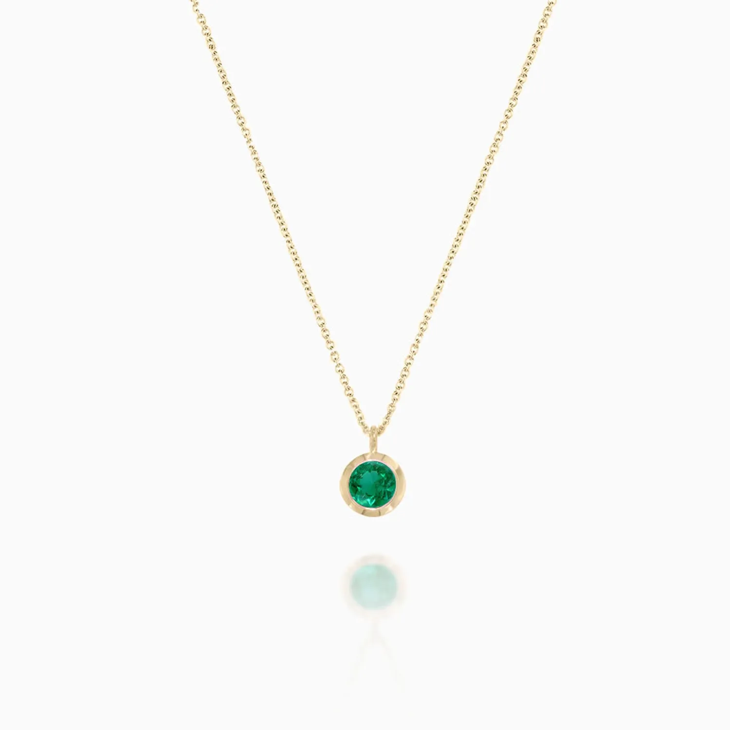 Emerald Bezel Pendant