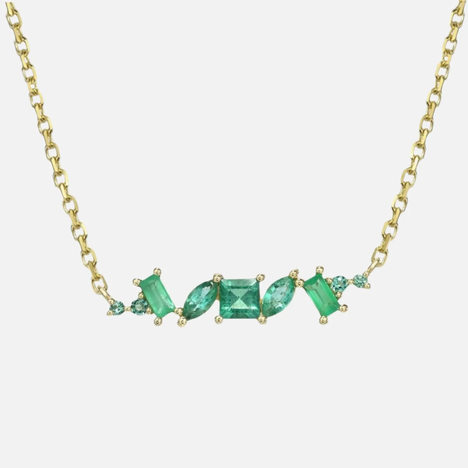 Emerald Chaos Necklace