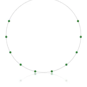 Emerald Station Necklace