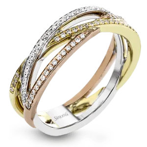 Fashion Ring in 18k Gold with Diamonds