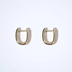 Fine Essentials - Paperclip Hoop Earrings