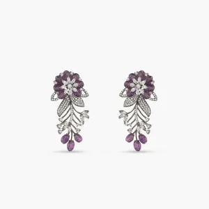 Floral Bloom Classic CZ Earrings