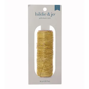 Gold Elastic Cord 36 Yds W Header