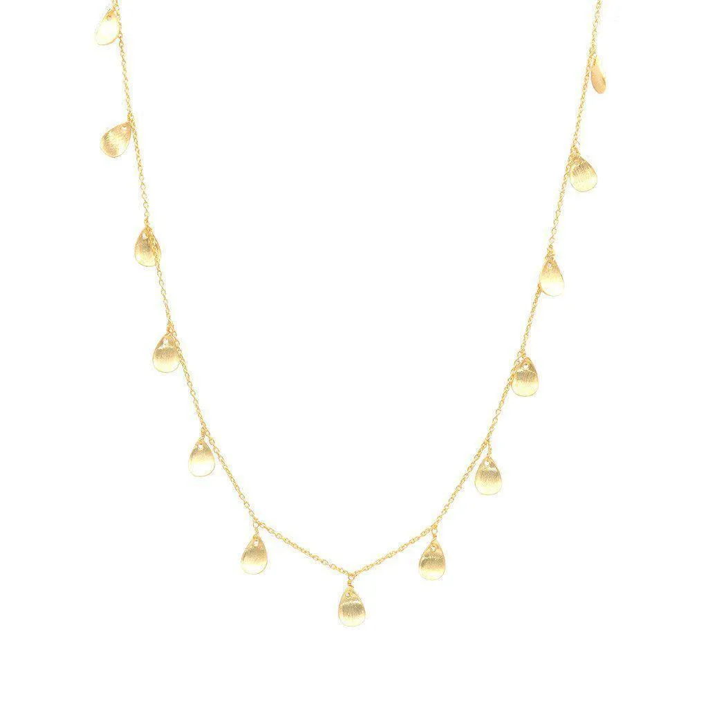 Gold Petal Necklace