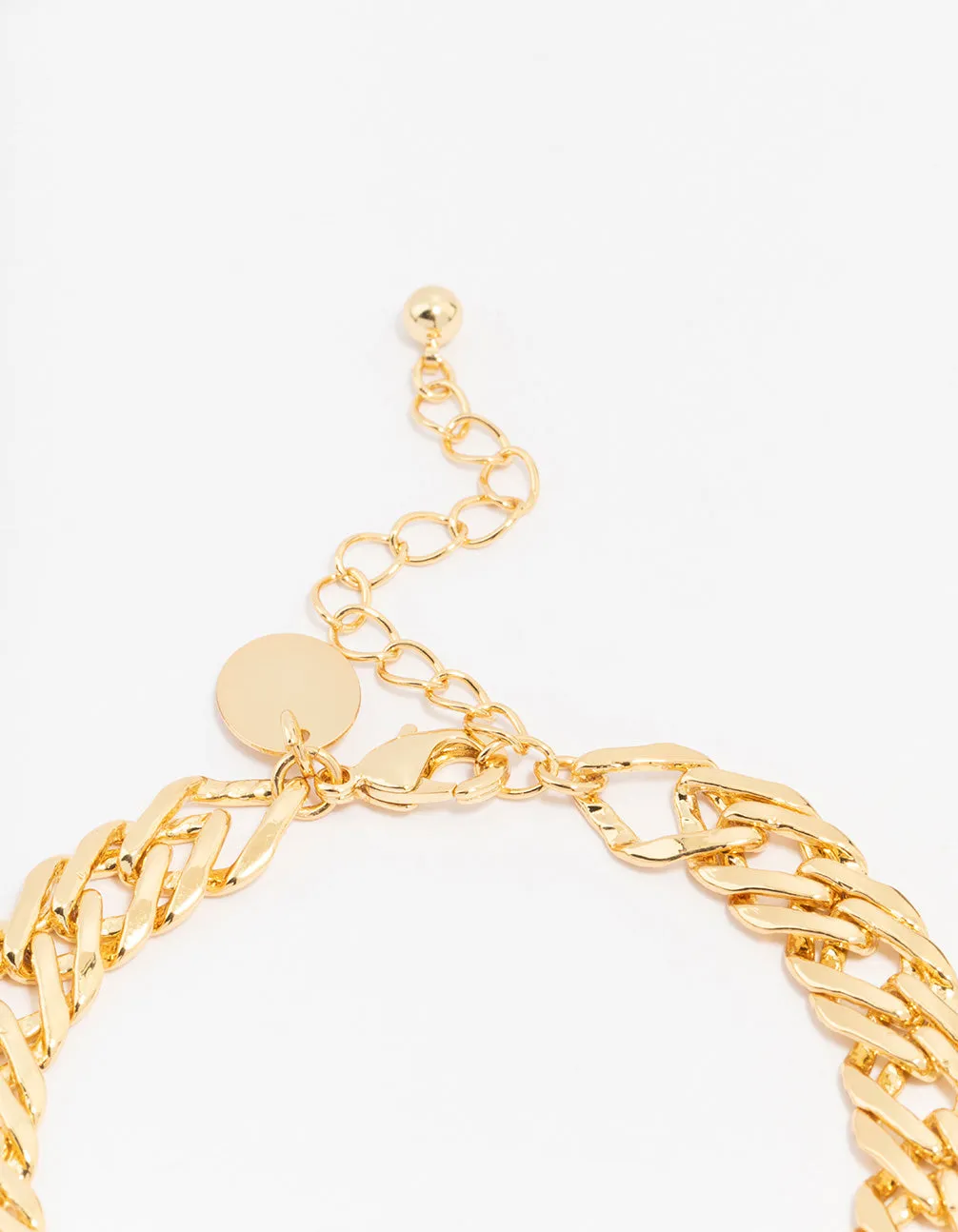 Gold Plated Brass Bold Chain Bracelet