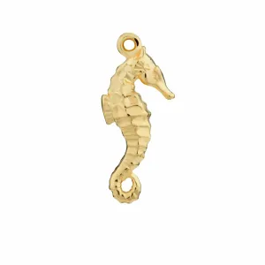 Gold Plated Seahorse Single Earring Charm