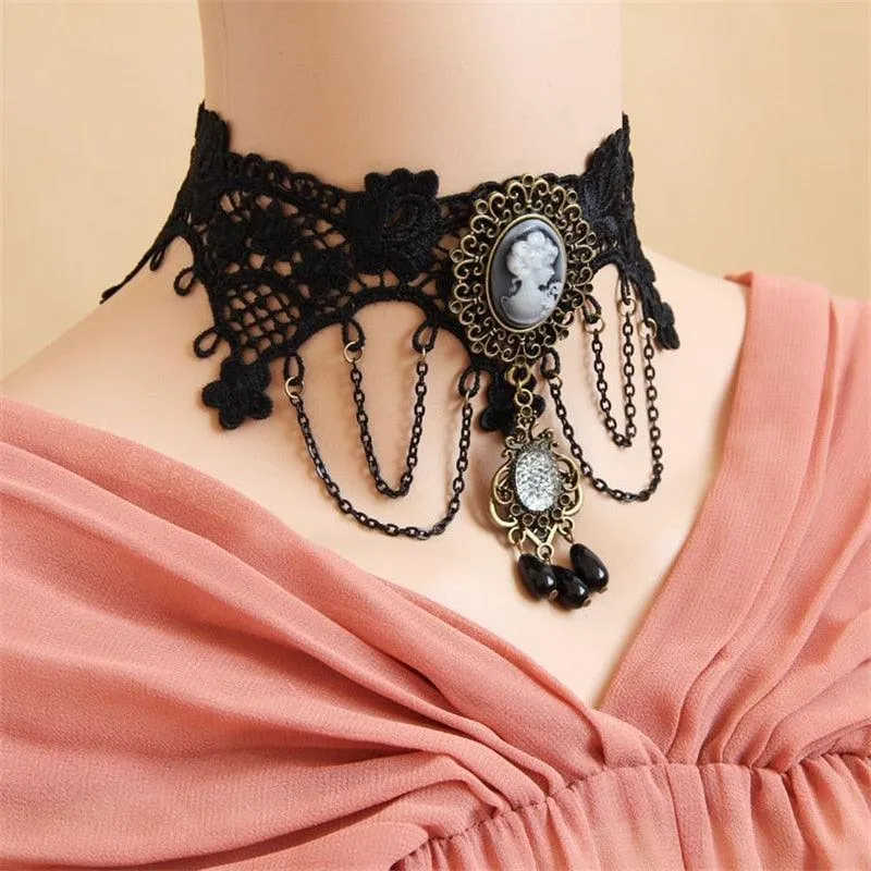 Gothic Lace Choker