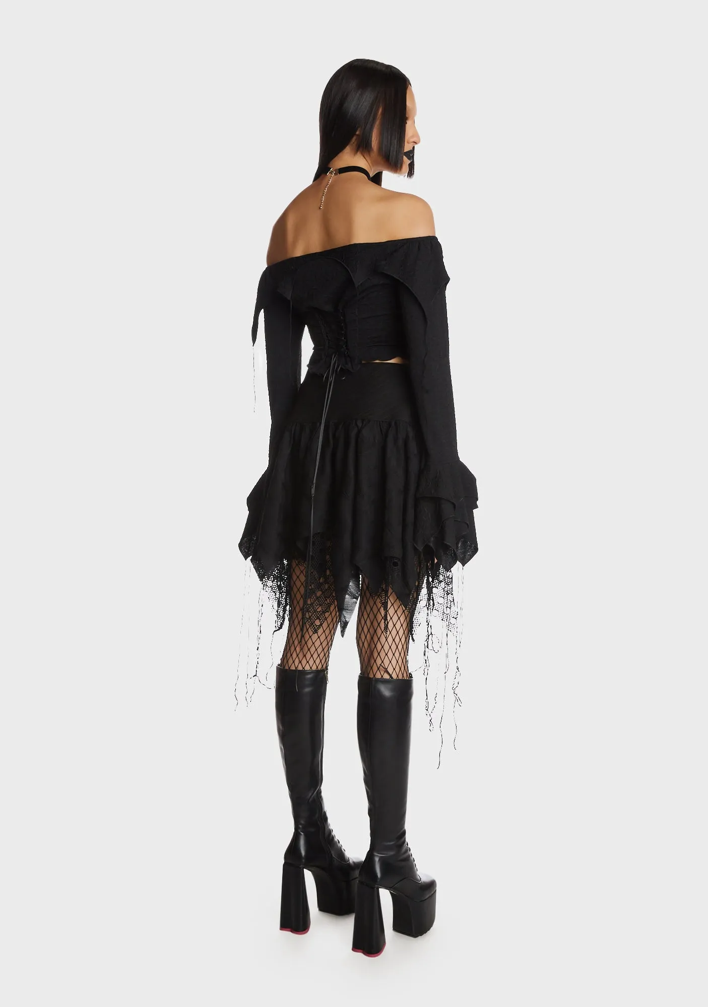 Gothic Princess Off Shoulder Sexy Top