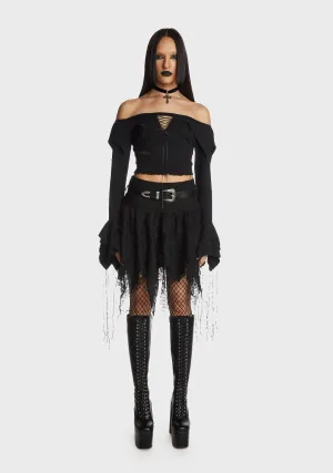 Gothic Princess Off Shoulder Sexy Top