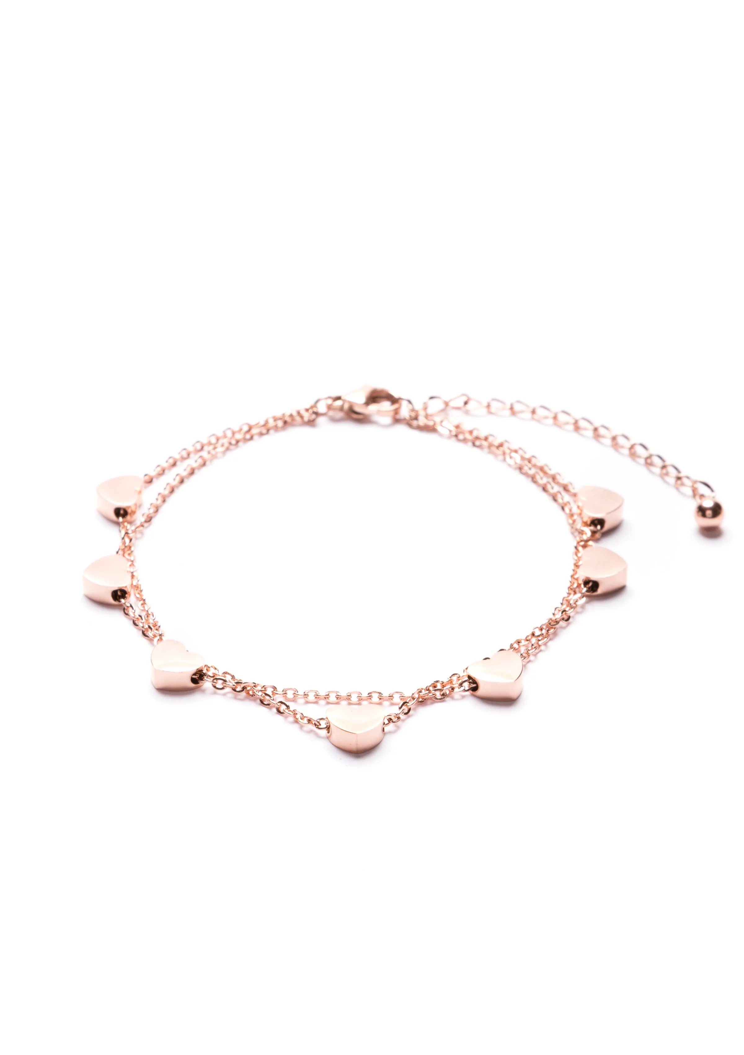 Heart Delicate Bracelet Rose Gold