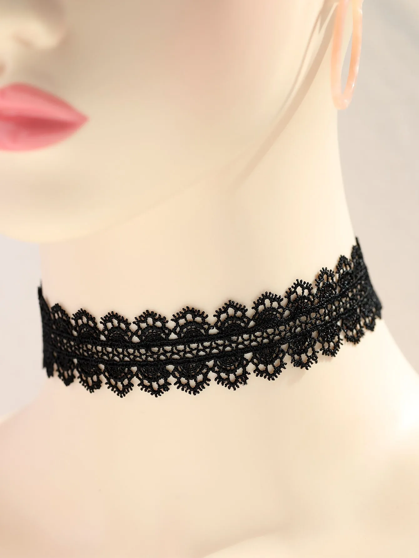 Hollow Out Choker for Women Elegant Jewelry Lace Jewelry Lace Necklace