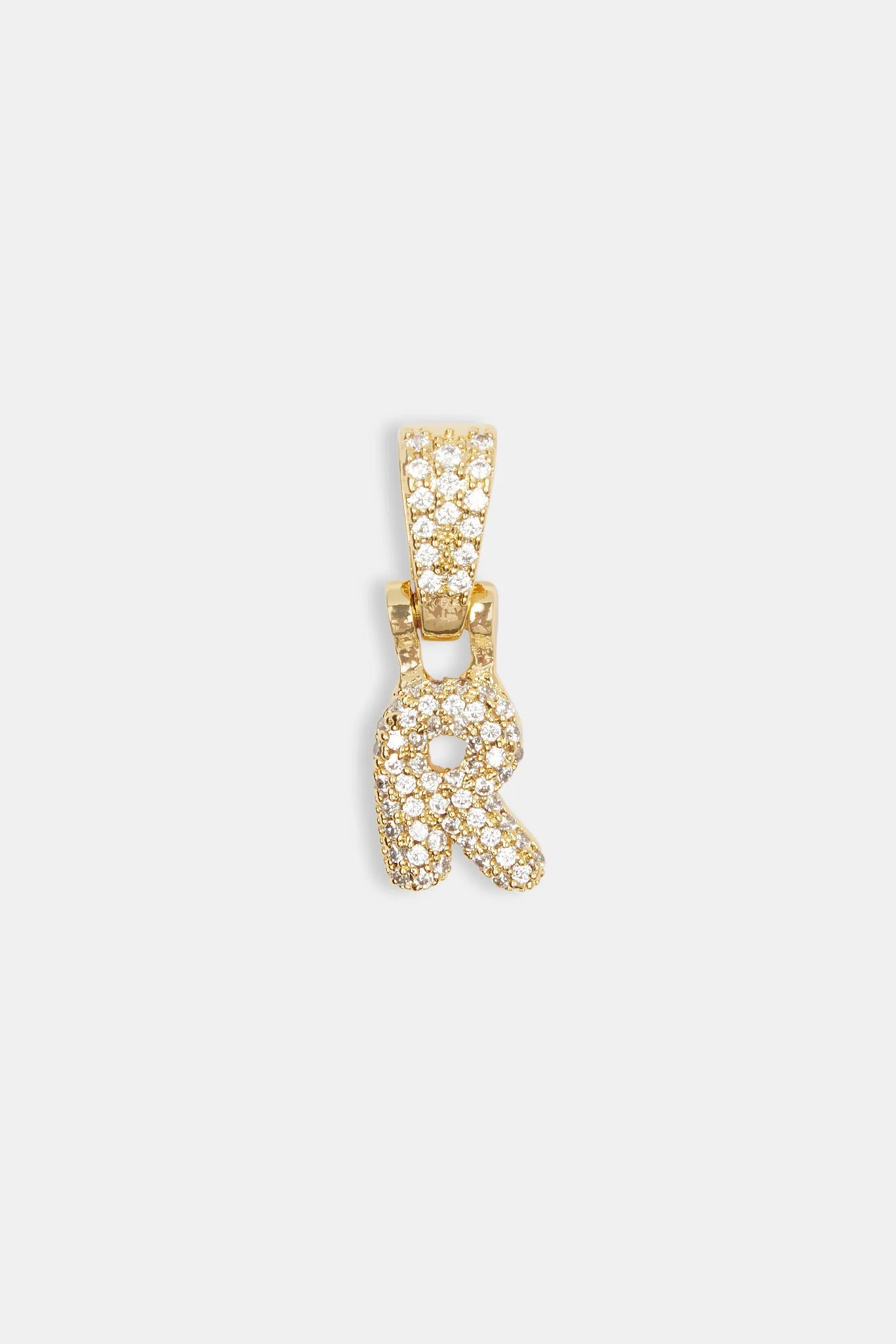 Iced Mini Bubble Pendant - Gold