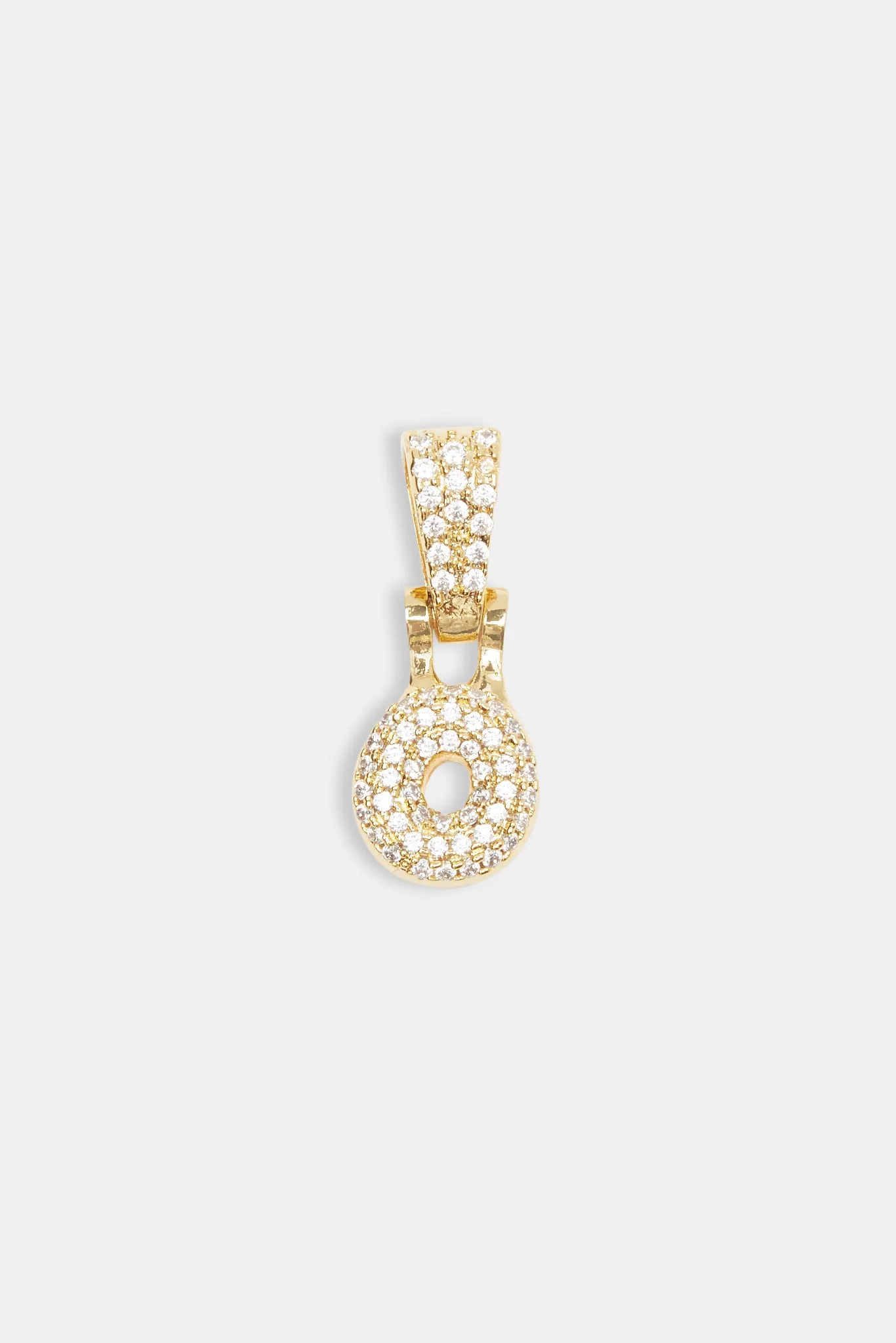 Iced Mini Bubble Pendant - Gold